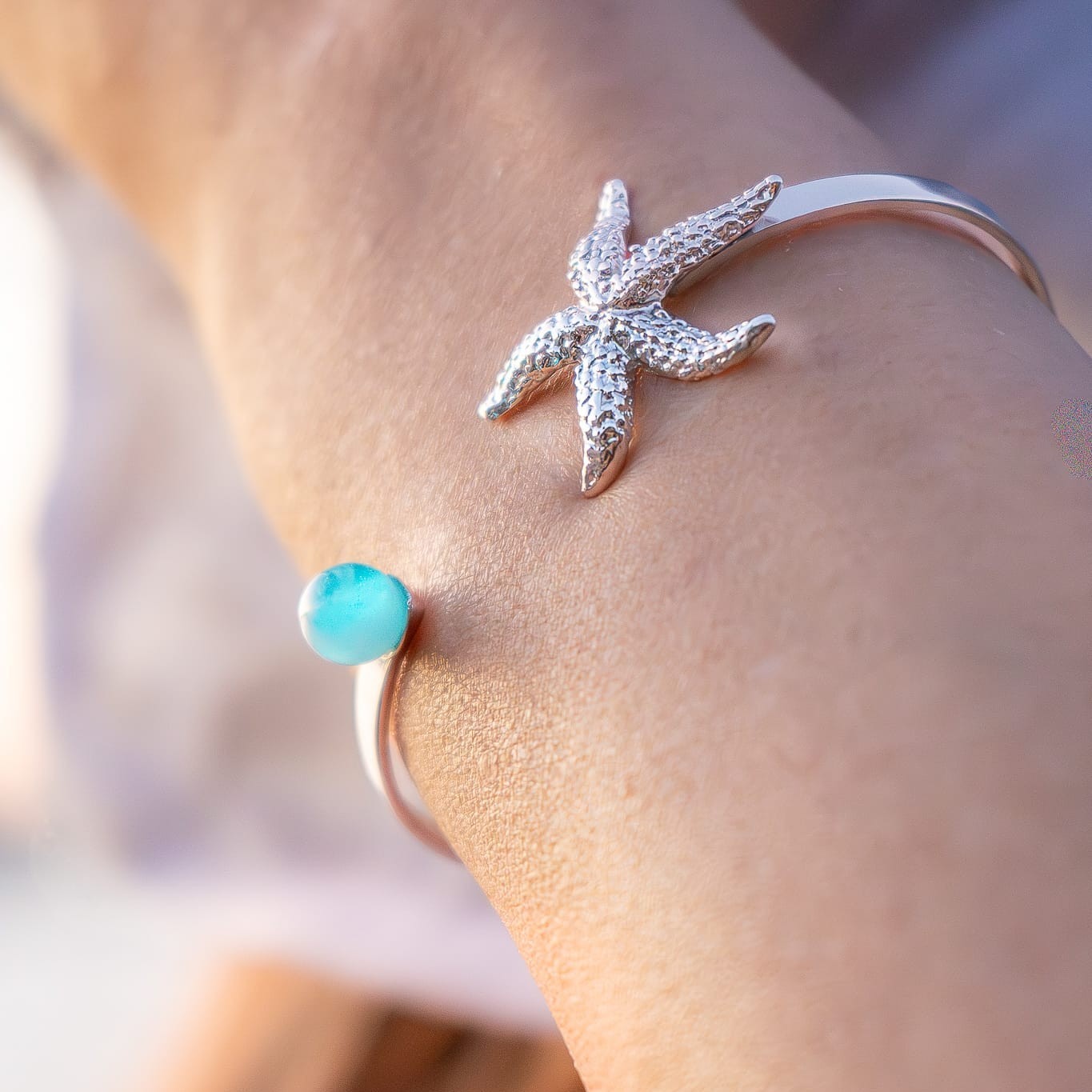 Bracciale rigido "Stella Marina" Blu Edition - immagine 4