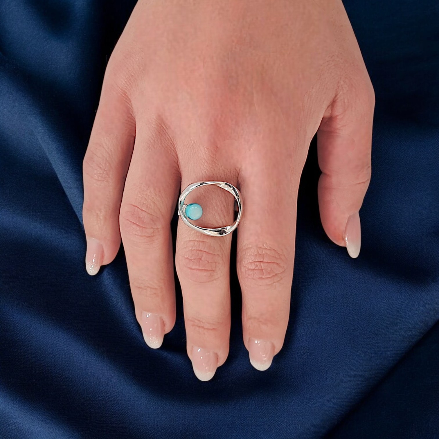 Anello "Onda" Blu Edition - immagine 4