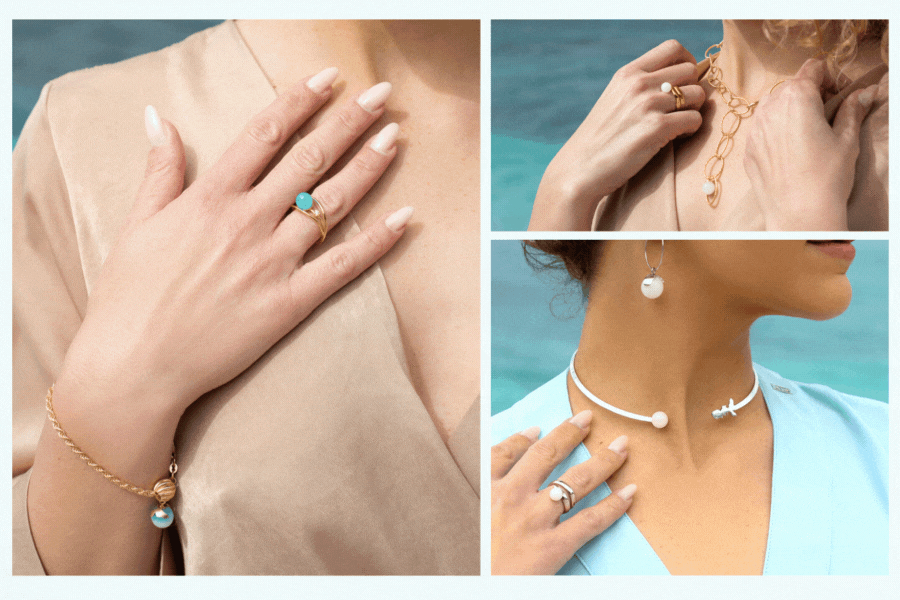 Gioielli con acqua di mare perle dell'elba